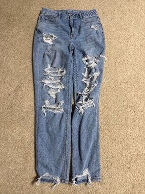 American eagle mom jeans stretch high raise